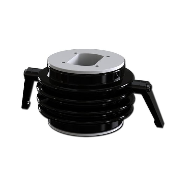 Inclining Adapter, 4.33 in. H x 9.29 in. W x 6.38 in. L, Aluminum